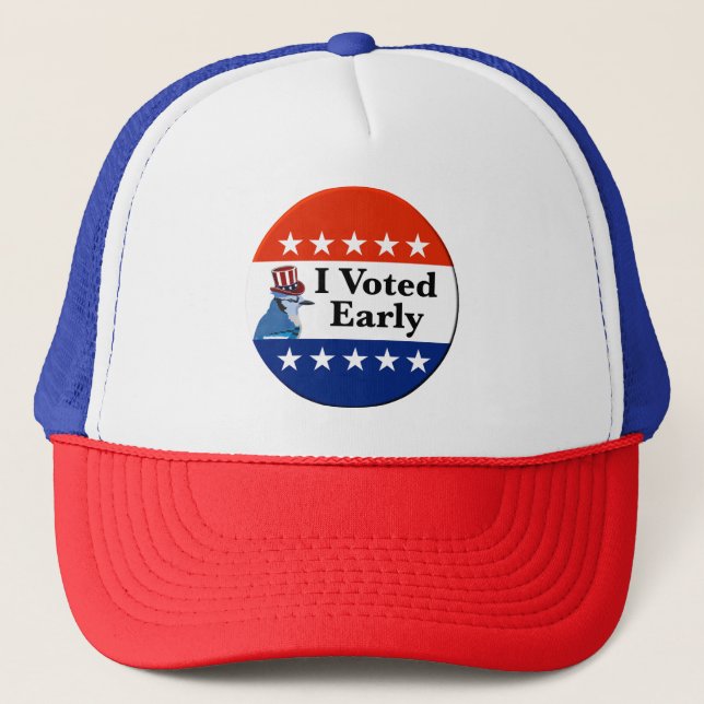 I Voted Early 2026 Elections Trucker Hat (Front)