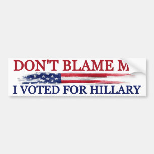 I Voted for Hillary Bumper Sticker