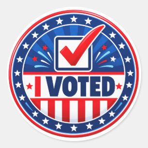 I Voted For It! Classic Round Sticker