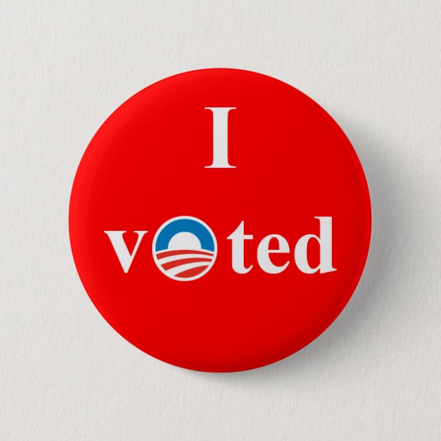 I Voted for Obama 6 Cm Round Badge (Front)