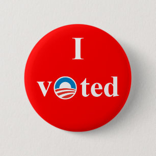 I Voted for Obama 6 Cm Round Badge