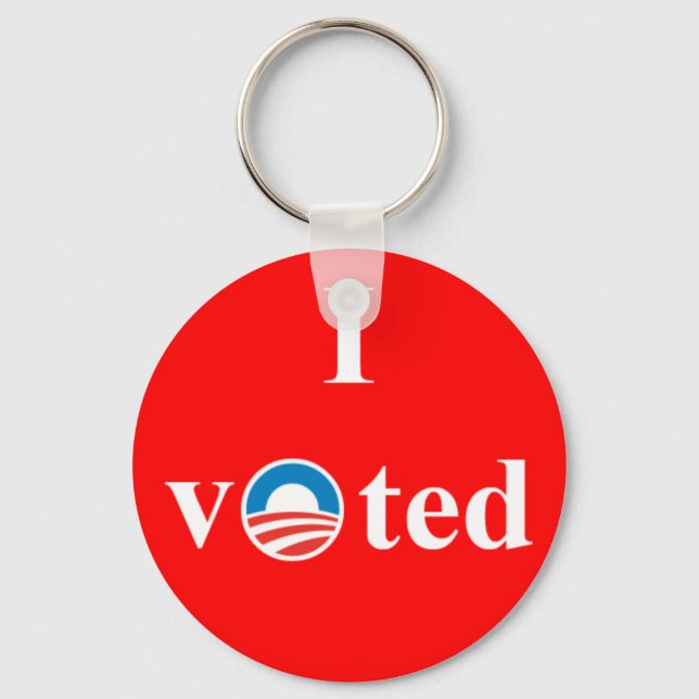 I Voted for Obama Key Ring (Front)