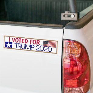 I voted for TRUMP 2020 Bumper Sticker
