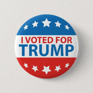 I Voted For Trump 6 Cm Round Badge
