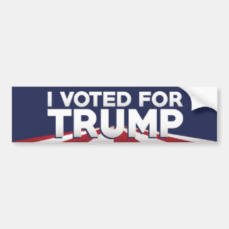 I Voted For Trump Bumper Sticker