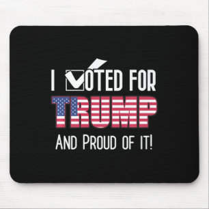 I Voted For Trump Patriotic Flag Patriot American Mouse Mat