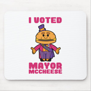 I Voted Mayor Mccheese Mouse Mat