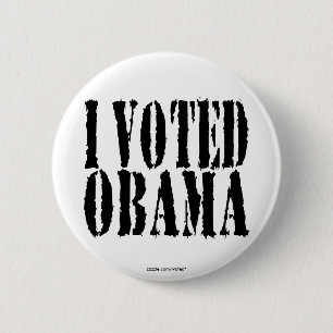 I Voted OBAMA button