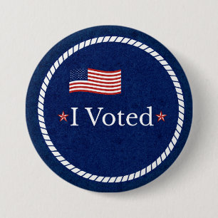 I Voted Politics Pin Button Campaign Merchandise 