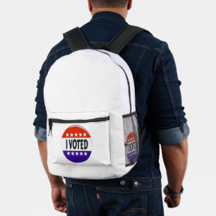 I Voted Printed Backpack