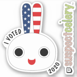 I VOTED Red White Blue Bunny + SuspectCelery™