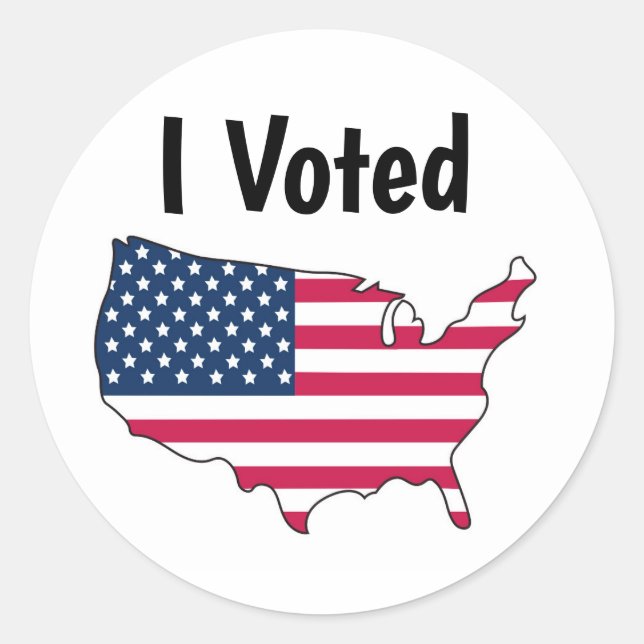 I Voted Sticker (Front)