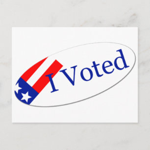 I Voted Sticker Postcard