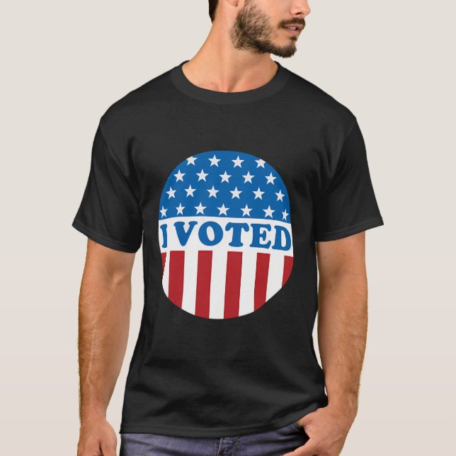 I Voted Sticker T-Shirt (Front)
