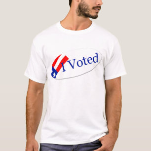 I Voted Sticker T-Shirt