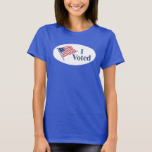 I Voted Sticker Women's Tee