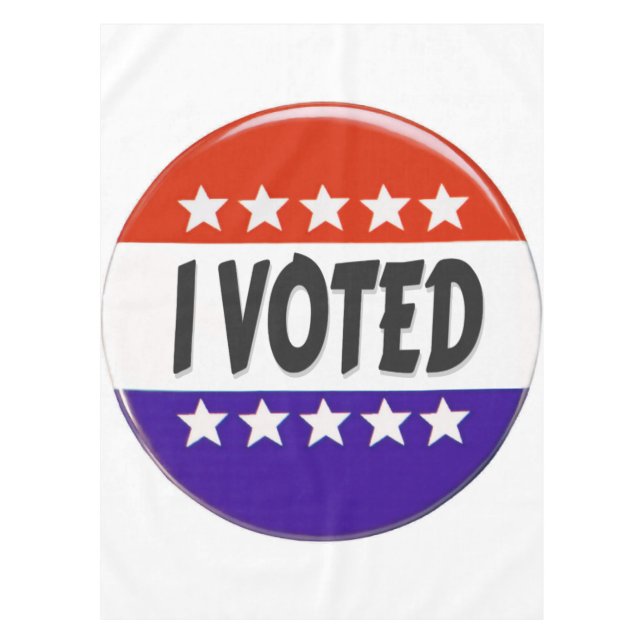 I Voted Tablecloth (Front)