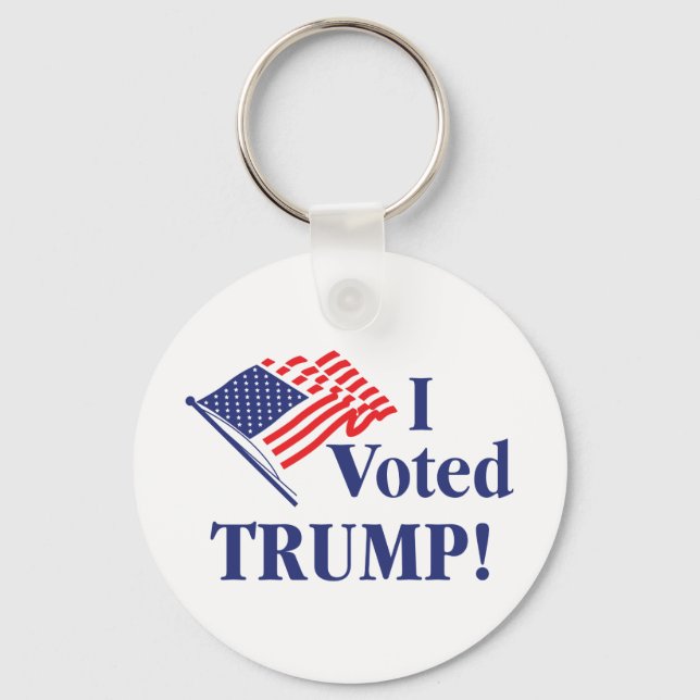I Voted Trump Key Ring (Front)