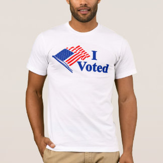 I Voted United States Flag Sticker T-Shirt