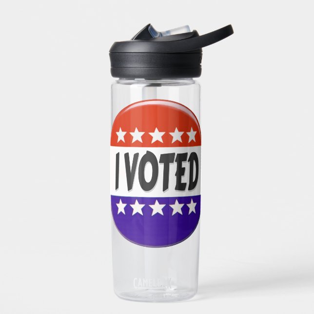 I Voted Water Bottle (Left)