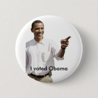 I voteed Obama 6 Cm Round Badge