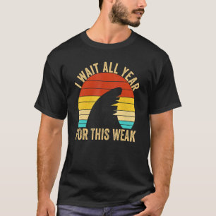I Wait All Year For This Week Vintage Shark Kids T-Shirt