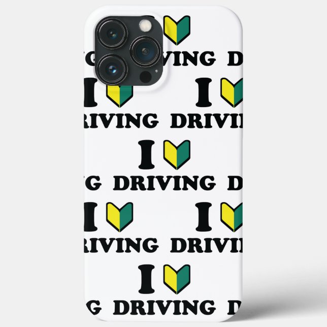 I Wakaba [Heart/Love] Driving Case-Mate iPhone Case (Back)