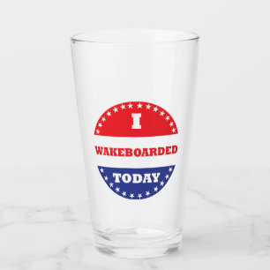 I Wakeboarded Today Glass