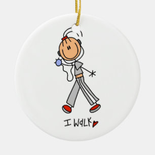 I Walk Ceramic Tree Decoration