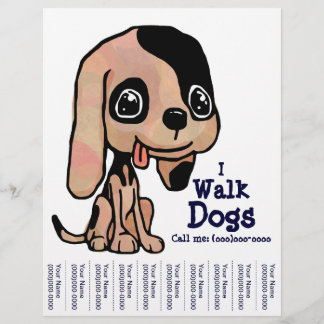 I Walk Dogs Puppy Flyer