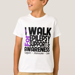 I Walk For Epilepsy Awareness T-Shirt