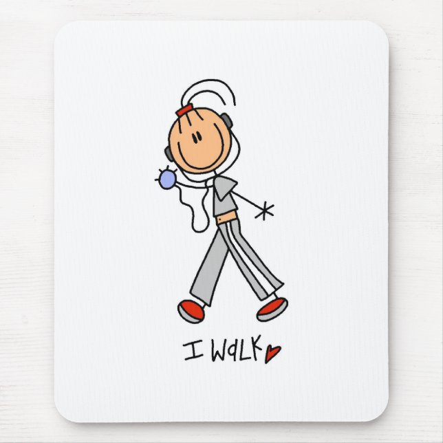 I Walk Mouse Mat (Front)