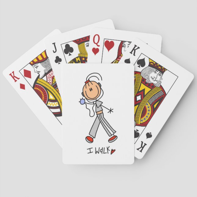 I Walk Playing Cards (Back)