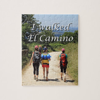 I walked El Camino, Spain (caption) Jigsaw Puzzle