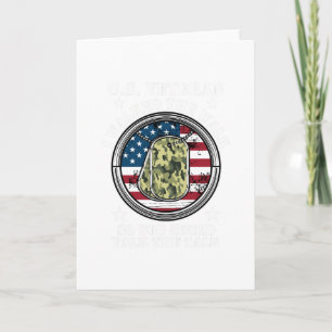 I Walked The Walk Military Veteran Retirement Card