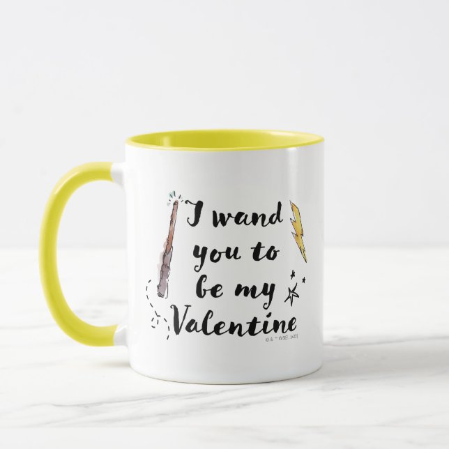 I Wand You To Be My Valentine Mug (Left)