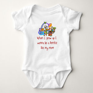 I wanna be a Dentist Like My Mum baby T-Shirt Baby Bodysuit