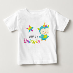 I Wanna Be a Unicorn (Bird) Ruffled Shirt