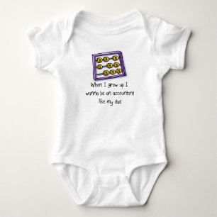 I wanna be an Accountant like Dad baby t-shirt Bodysuit