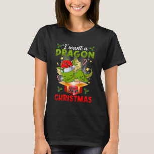 I Want A Dragon for Christmas Merry Xmas Pyjamas B T-Shirt