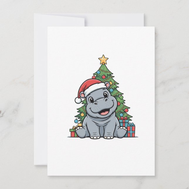I want a Hippo -  Greeting Card (Front)