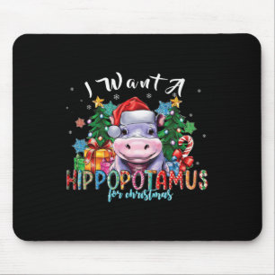 I Want A Hippopotamus For Christmas Ba1  Mouse Mat