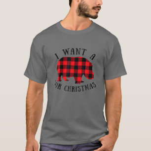 I Want A Hippopotamus For Christmas Funny Hippo Pa T-Shirt