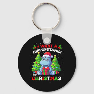 I Want A Hippopotamus For Christmas Groovy Kids Bo Key Ring