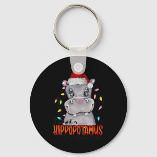 I Want A Hippopotamus For Christmas Hippo Xmas 4 Key Ring