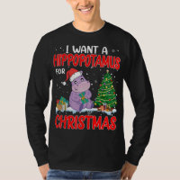I Want A Hippopotamus For Christmas Lights Hippo X