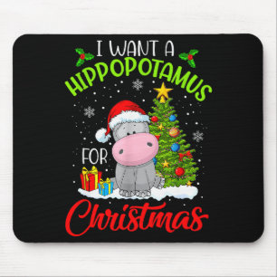 I Want A Hippopotamus For Christmas  Mouse Mat