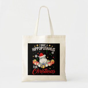 I Want A Hippopotamus For Christmas Shirt Tote Bag
