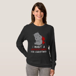 I want a hippopotamus for christmas sweater