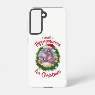 I Want A Hippopotamus For Christmas Xmas Hippo Samsung Galaxy Case